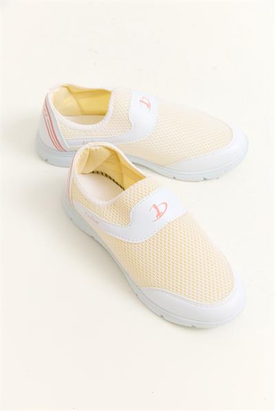 Bağcıksız Model Rahat Taban Ayakkabı Krem