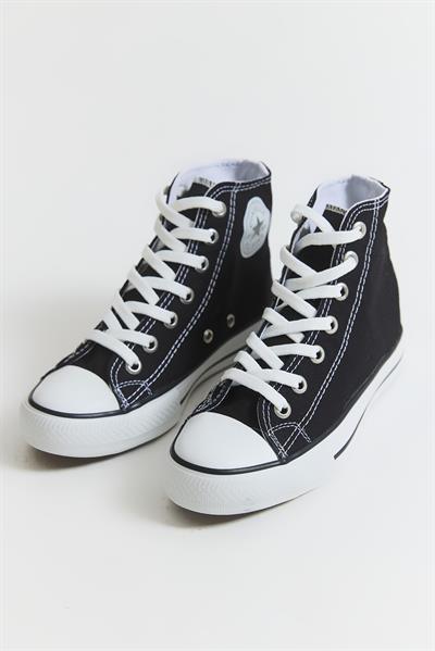 Bağcıklı Bilek Boy Kadın Ayakkabı Siyah