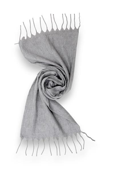 Kadın Dikişsiz Püsküllü Şık Gri Şal 150*50 CM