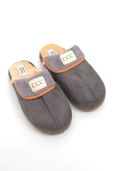 Kadın İçi Yünlü Kışlık Füme Ev Terliği