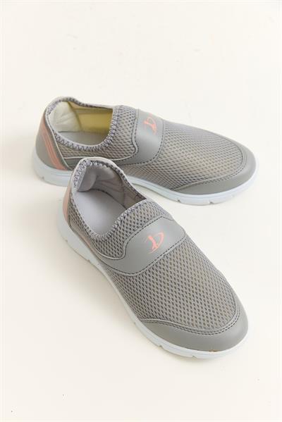 Bağcıksız Model Rahat Taban Ayakkabı Gri