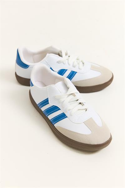 Üç Bant Samba Model Ayakkabı Mavi