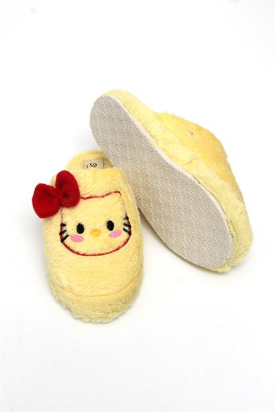 Hello Kitty Figürlü Kadın Ev Terliği Sarı