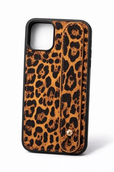 İphone 16 Pro  Uyumlu  Charmlı ve Harfli Deri Kılıf LEO