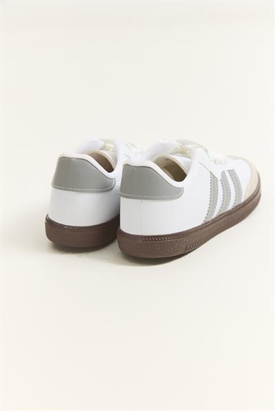 Üç Bant Samba Model Ayakkabı Gri