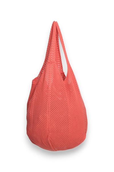 Omuz Askılı Triko Çanta Nar