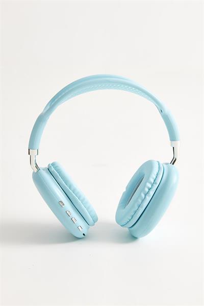 Kulak Üstü Bluetooth Kulaklık Mavi
