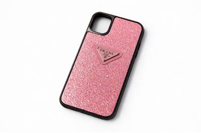 İphone 13 Pro Max Uyumlu Parlak Taşlı Premium Kılıf Pembe