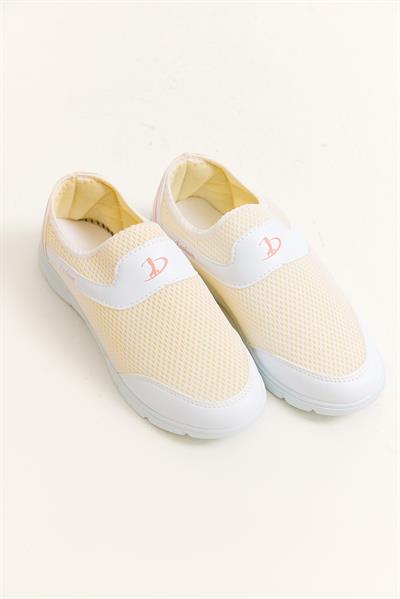 Bağcıksız Model Rahat Taban Ayakkabı Krem