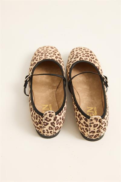 Leopar Desen İnce Bant Kadın Babet