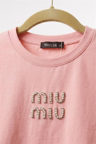 Kadın Bisiklet Yaka Kaşkorse Crop Bluz Pembe