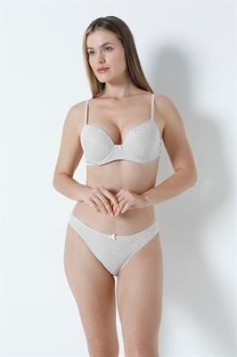 Sütyen Takım Labirent Desen Boş Taş