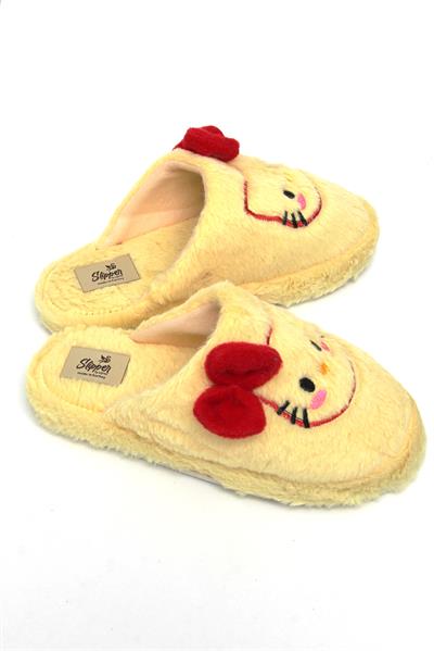 Hello Kitty Figürlü Kadın Ev Terliği Sarı