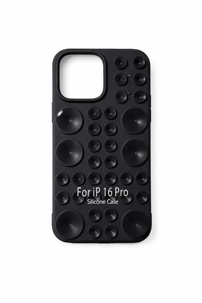 İphone 16 Pro  Uyumlu  Vantuzlu ve Pop-it Özellikli Kılıf Siyah