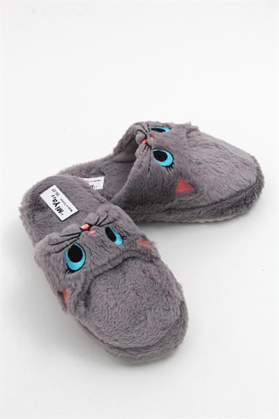 Önü Kapalı Tweety Model Ev Terliği Gri