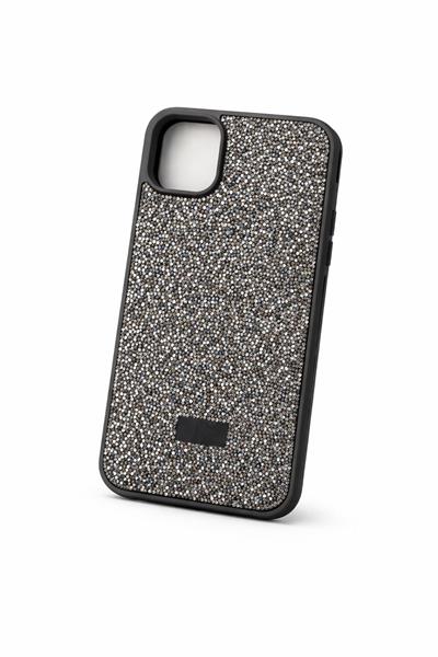 İphone11 Uyumlu Full Taş Detaylı Swarovski Kılıf Gri
