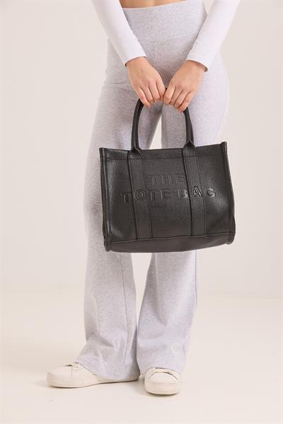 The Tote Bag Büyük Boy Siyah El Çantası 