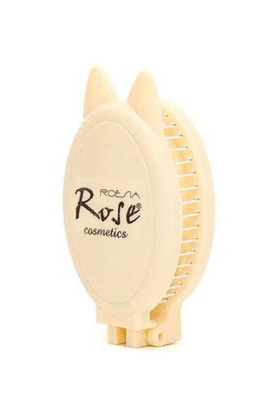 Rose Katlanabilir Aynalı Sarı Saç Tarağı   