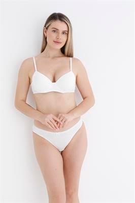 Sütyen Takım Küçük Baklava Desen Dolgulu	Ekru