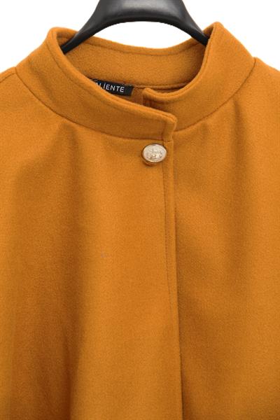 Kadın Kaşe Sarı Camel Panço