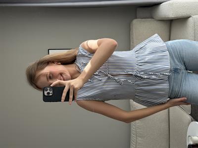 Önden Bağlamalı Kolsuz Dokuma Bluz Mavi