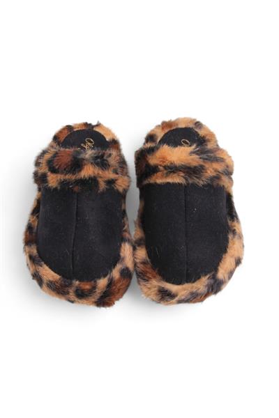 Kadın Rahat Taban Kışlık Siyah Ev Terliği  