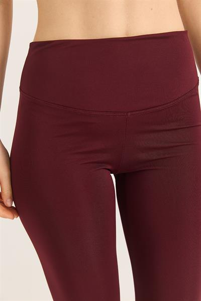 Slim fit yüksek bel toparlayıcı Oysho Tayt Bordo