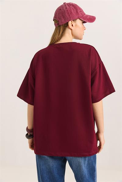 1997 Baskılı Oversize İki İplik Tshirt