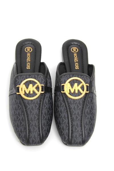 MK Aksesuarlı Şık Kadın Terlik Füme