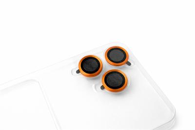 17 Pro Max Uyumlu Magsafe Dönebilen Halkalı Kılıf Lens Korumalı Turuncu