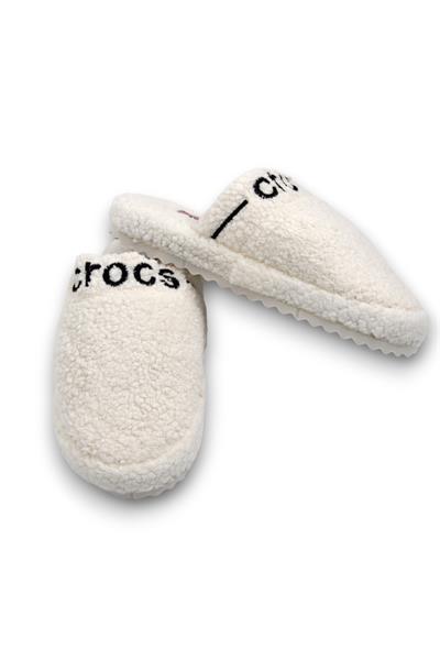 Kadın Peluş Model Ekru Ev Terliği