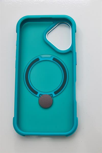 İphone 17 Uyumlu MagSafe Dönebilen Mat Yüzeye Sahip Kılıf Mavi