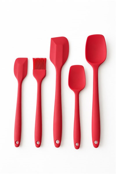 Silikon Mutfak Spatula ve Fırça Seti 5 Parça