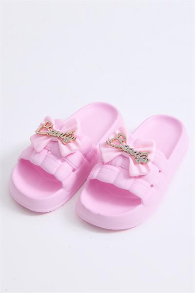 Kalın Tabanlı Bahçe Plaj  Havuz Terliği Pembe