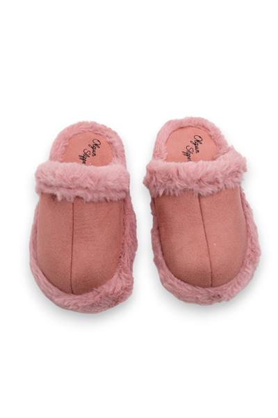 Kadın Rahat Taban Kışlık Pembe Ev Terliği  