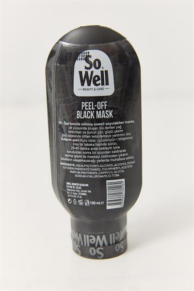 Soyulabilir Siyah Maske  150 ML