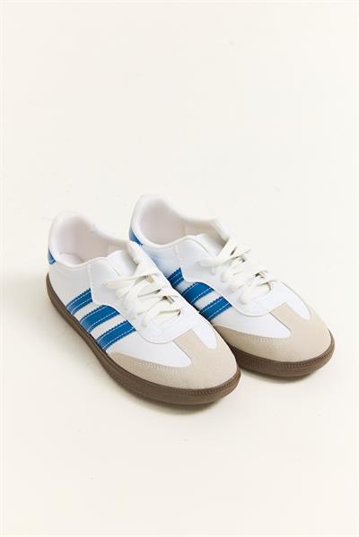 Üç Bant Samba Model Ayakkabı Mavi