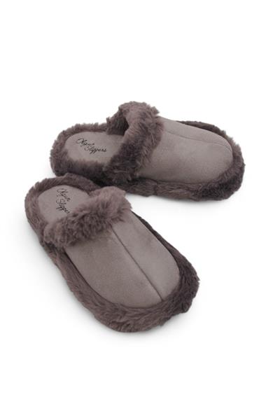 Kadın Rahat Taban Kışlık Füme Ev Terliği  