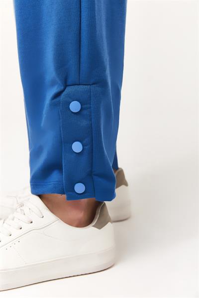 Yaka Fermuarlı Kol Detaylı  İkili Takım Lacivert