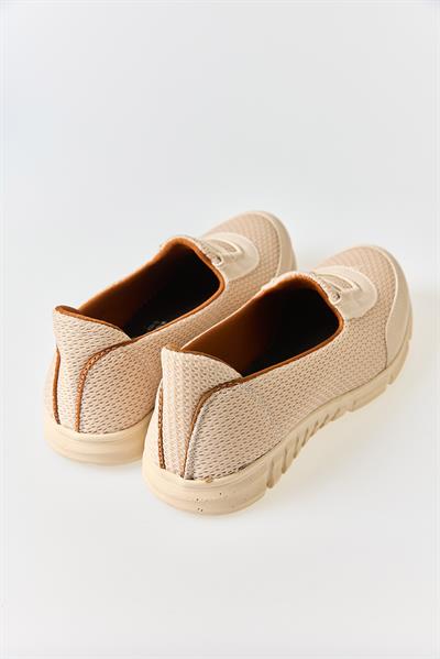 Kadın Hafızalı Taban (Memory Foam) Comfort Ayakkabı Bej