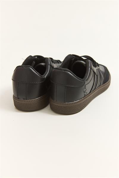 Üç Bant Samba Model Ayakkabı Siyah