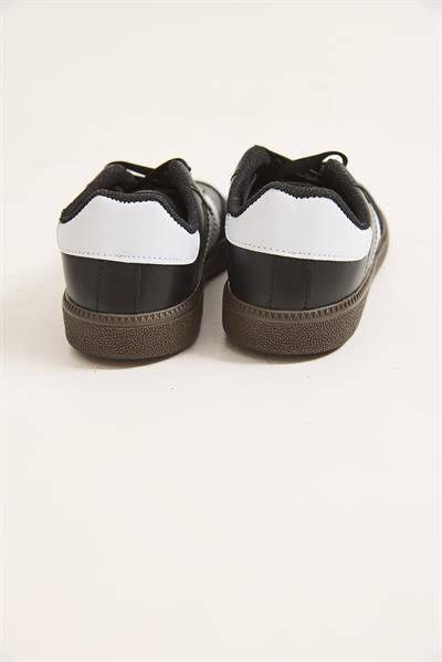 Çift Bant Samba Model Ayakkabı Siyah