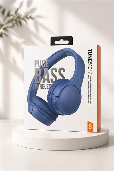 TUNE 510 Model Kulak Üstü Bluetooth Kulaklık Lacivert
