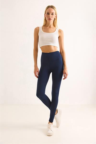 Kadın Spor Yüksek Bel Tayt Füme