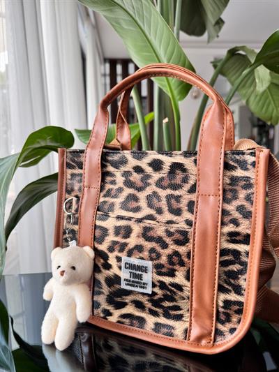 Ayıcıklı El Ve Omuz Çantası Taba