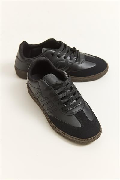 Üç Bant Samba Model Ayakkabı Siyah