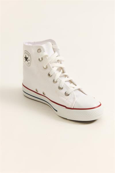 Bağcıklı Bilek Boy Kadın Ayakkabı Beyaz