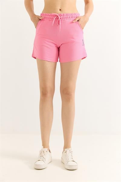 Oysho Baskılı Beli Lastikli Şort Pembe