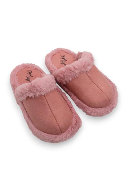Kadın Rahat Taban Kışlık Pembe Ev Terliği  