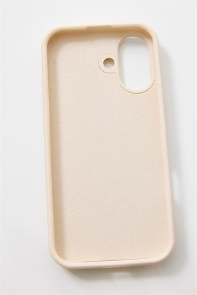 İphone  17  Uyumlu Vantuzlu ve Pop-it Özellikli Kılıf Krem